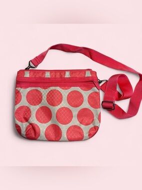 thirty-one Pink Polka Dot Crossbody Bag